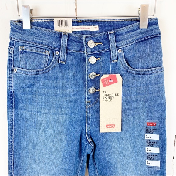 Levi’s 721 High Rise Skinny Ankle Jeans - Picture 5 of 8